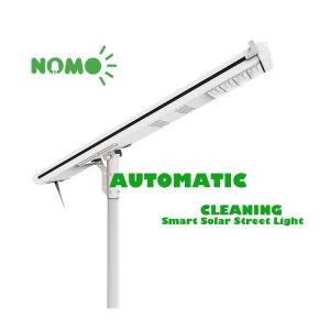 Automatic Cloud Based Cleaning Solar Street Light