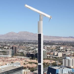 Clean And Free Energy Column Solar Street Light